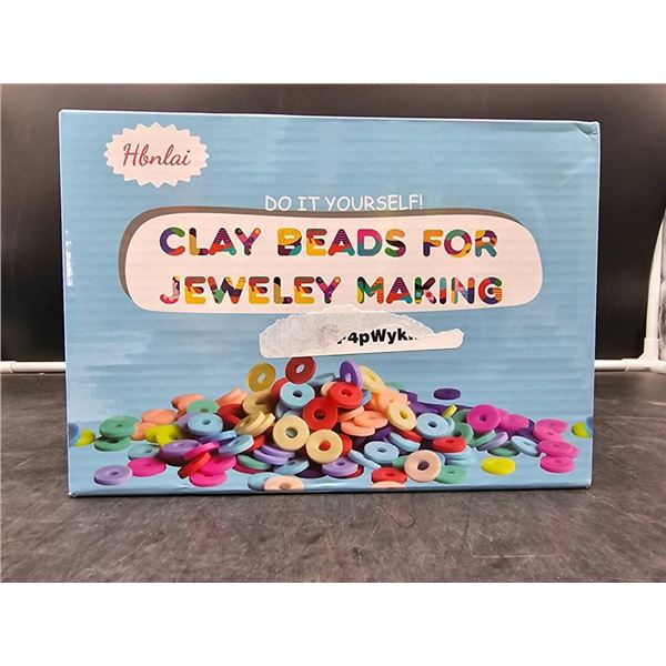 Hbnlai Clay Beads For Jewelry Making Kit