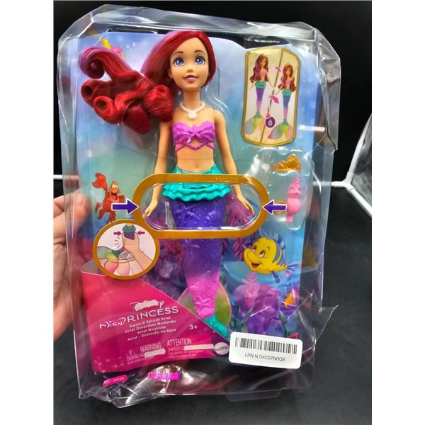 Disney Princess Swim & Splash Ariel Doll for Ages 3 and Up