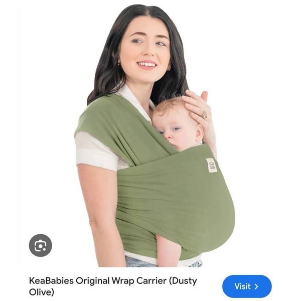 KeaBabies Wrap Carrier in Dusty Olive Color