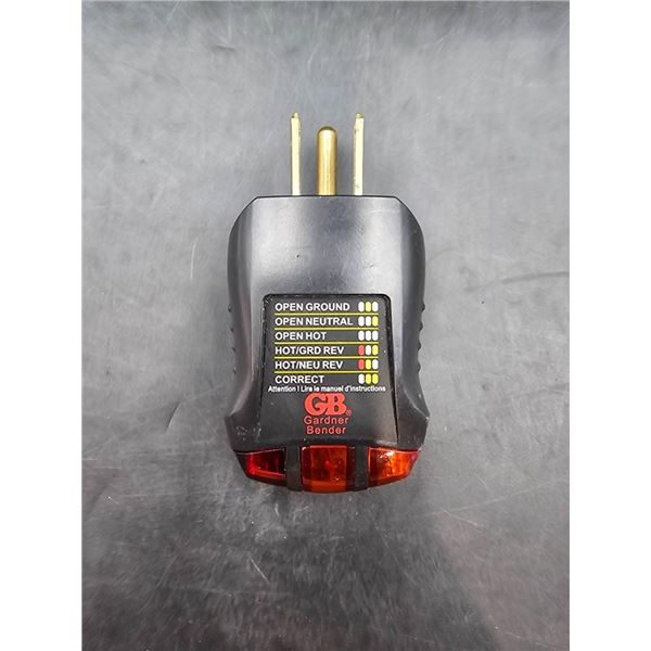 Gardner Bender GFCI Outlet Tester With LED Indicators