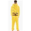 Image 2 : Pikachu-Themed XL Hooded Yellow Onesie with Pokeball Zipper Pull