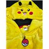 Image 4 : Pikachu-Themed XL Hooded Yellow Onesie with Pokeball Zipper Pull