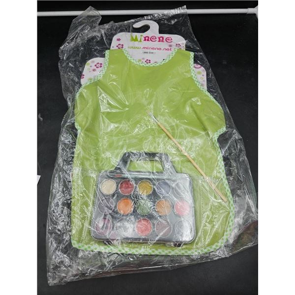 Children’s Craft Apron and Paint Set by Minene