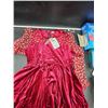 Image 2 : PatPat Girls’ Red Velvet Heart Dress, Size 12-13Y