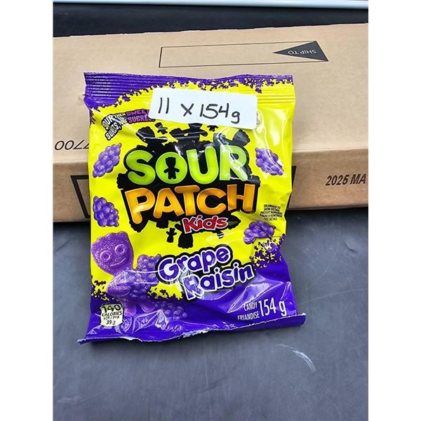 Sour Patch Kids Grape Raisin 11x154g
