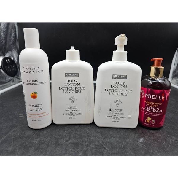 Lot of Four Personal Care Products, Including Lotion and Conditioner