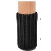 Image 1 : Set of Chair Socks, 6 x 4 Pieces, Black Color