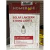 Image 2 : Homebase 11.5Ft Solar Lantern String Lights, 8-Bulb System
