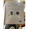 Image 2 : Rechargeable Solar Battery Kit With Integrated Solar Panel and AC Adapter