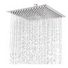 Image 1 : KES Stainless Steel Overhead Rain Shower Head with Installation Components