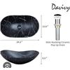 Image 1 : davivy MarbleÂ  Vessel Sink, Model DS-1157, 625 x 350 x 165 MM