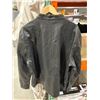 Image 3 : Levis & Strauss Menâ€™s Black Faux Leather Jacket, Size XXL, with Zippered Pockets
