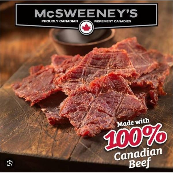 McSweeneyâ€™s Teriyaki Beef Jerky Protein Snacks, 360g Total, 12 x 30g Packs
