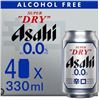 Image 1 : Asahi Super Dry 0.0 Percent Non-Alcoholic Beer 330ml (Pack of 24, 4Ã—6 Packs)