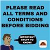Image 1 : Terms And Conditions Information Sign for Auction Depot Bidders