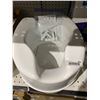 Image 2 : Homecraft Savanah Raised Toilet Seat, 6â€³ High Elevated Toilet Seat Locks Onto Toilets