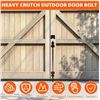 Image 1 : Cane Bolt Gate Drop Rod Kit 18 inch Solid Steel Cane Bolts Heavy Duty Gate Drop Rod for Wood Fences 