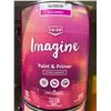 Image 2 : Co-op Imagine Interior Eggshell Paint & Primer, White C5000, 3.64L Lot of 2