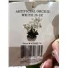 Image 2 : Artificial Orchid, White, 20-Inch