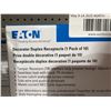 Image 3 : Eaton 15 A Tamper-Resitant White Residential Grade Decorator Duplex Outlets â€“ 10