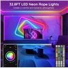 Image 1 : AILBTON Led Neon Rope Lights 32.8Ft,Control with App/Remote,Flexible Led Rope Lights,Multiple Modes