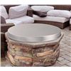 Image 1 : VEVOR Fire Pit Cover Lid, 20â€³ Portable Firepit Spark Screen,Stainless Steel Steel Metal C
