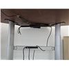 Image 2 : Adjustable Height Desk with Control Panel and Metal Frame 70Ã—40â€³