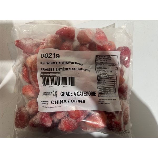 *FROZEN* Alasko IQF Whole Strawberries, 5kg