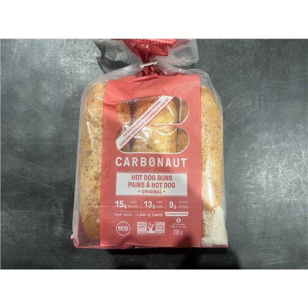 *FROZEN*Â Â Carbonaut Hot Dog Buns, Plant-Based, Low Carb,Â  8 Packs of 6 buns