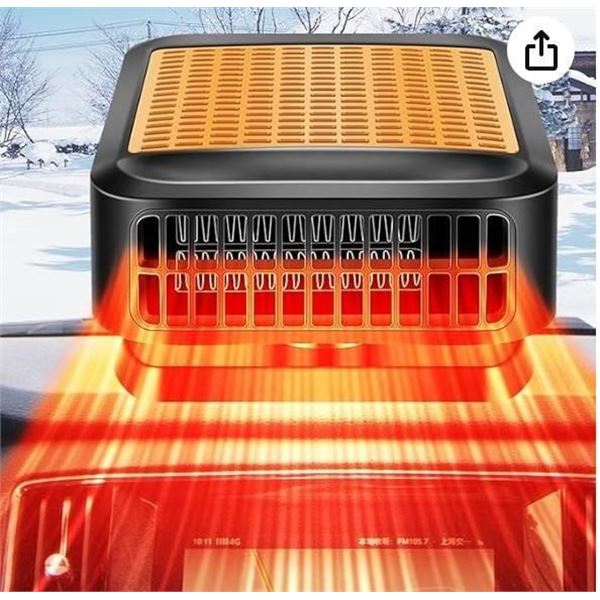 Car Heater,Portable 12V Car Heater & Defroster,200W Fast Heating & Cooling Fan,Plug In Car Heater