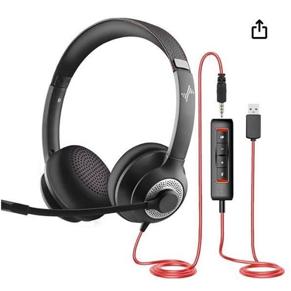 JiamqiShi ER01 USB/3.5mm Headset With Microphone