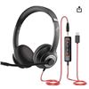 Image 1 : JiamqiShi ER01 USB/3.5mm Headset With Microphone