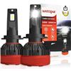 Image 1 : wattstar H7 LED Headlight Bulbs With Canbus Decoders, 100W 18000LMS LED Headlight Conversion Kits, 6