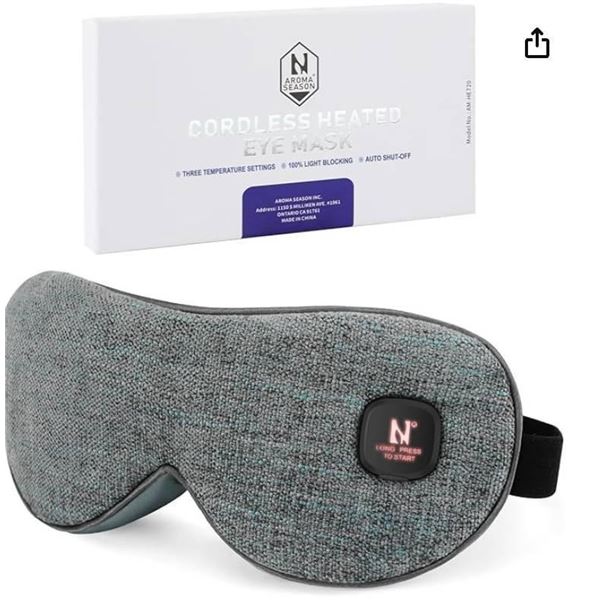 Cordless Heated Eye Mask for Dry Eyes Warm Compress