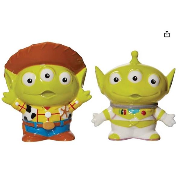 Pixar Toy Story Alien Salt and Pepper Shakers by Enesco