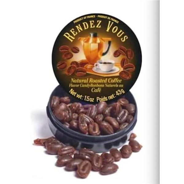 Rendez Vous French Roasted Coffee Flavored Candy 12 x 43g