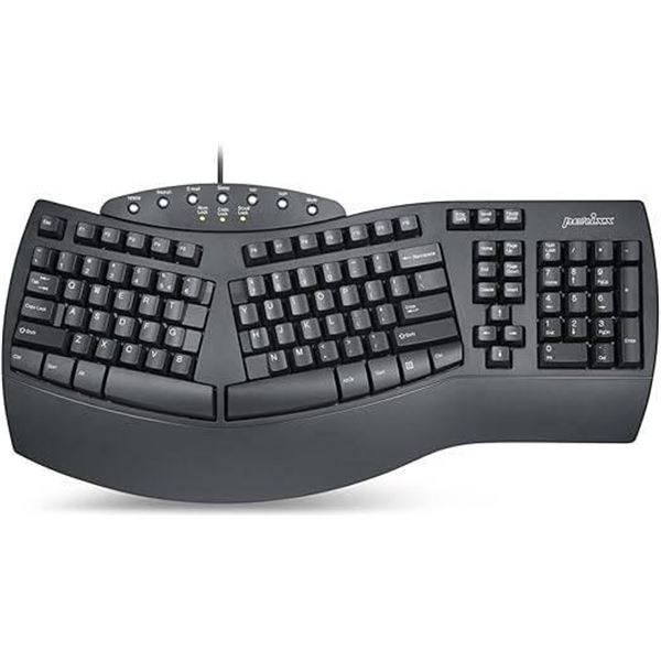 Perixx PERIBOARD-512 Wired Full-Size Membrane Ergonomic Keyboard