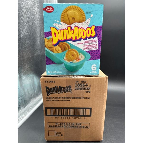 Dunkaroos Vanilla Cookies With Rainbow Sprinkles Frosting, 6 x 168g