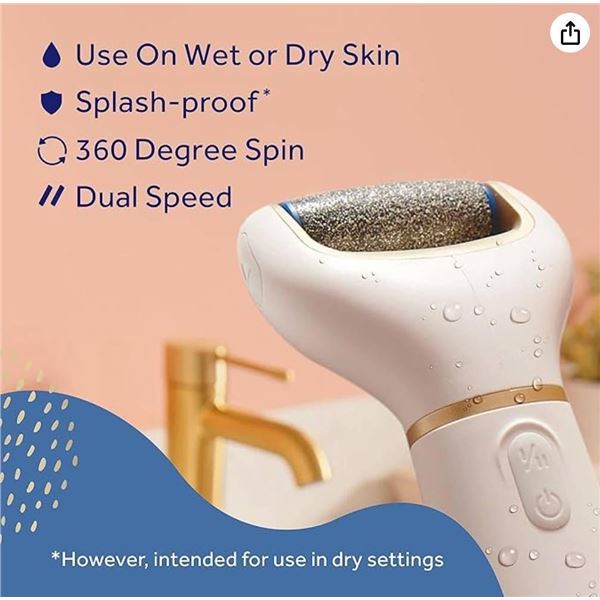 Amope Pedi Perfect Electronic Foot File With Diamond Crystals
