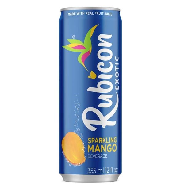 Rubicon Exotic Sparkling Mango Beverage, 12 Cans, 355ml Each