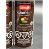 Image 2 : Krylon Colormaxx Paint and Primer Gloss Leather Brown 340g Cans, Set of 3