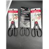 Image 2 : Set of Three Good Cook Kitchen Scissors with Stainless Steel Blades