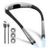 Image 1 : Glocusent Book Light, 3 Color Temperatures Reading Light, Bendable Neck Light, 80 Hrs Lasting Rechar