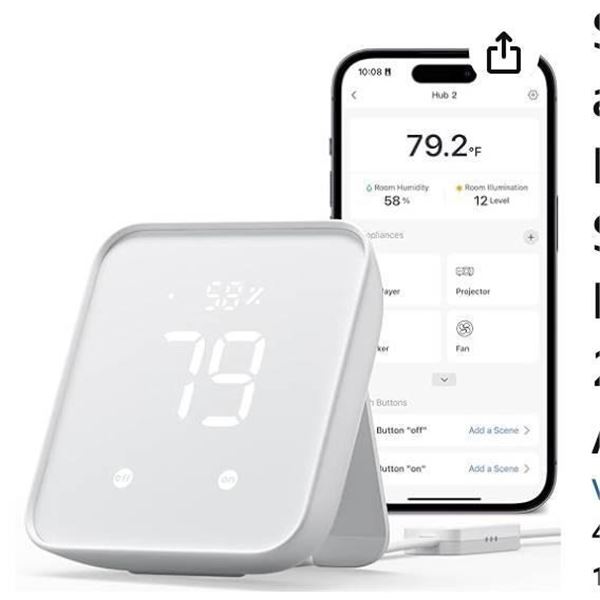 SwitchBot Hub 2 Smart Home Hub With Matter and Voice Command Integration