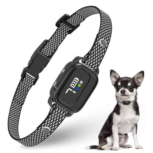 Bark Training Collar with Digital Display and Adjustable Straps
