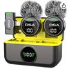 Image 1 : OSA   Wireless Lavalier Microphone for iPhone iPad, Lightning Mini Lapel Microphone Wireless,40H Bat