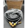 Image 2 : 12-feet Low Pressure Propane Quick-Connect Hose, Quick Disconnect Propane Hose Extension – 