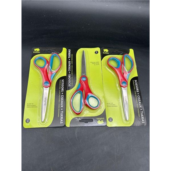 Buffalo 6.75-Inch Blunt Tip Scissors, Set of 3