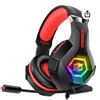 Image 1 : Ozeino ZW1 Black-Red Gaming Headset for PC, PS4, PS5, and Xbox