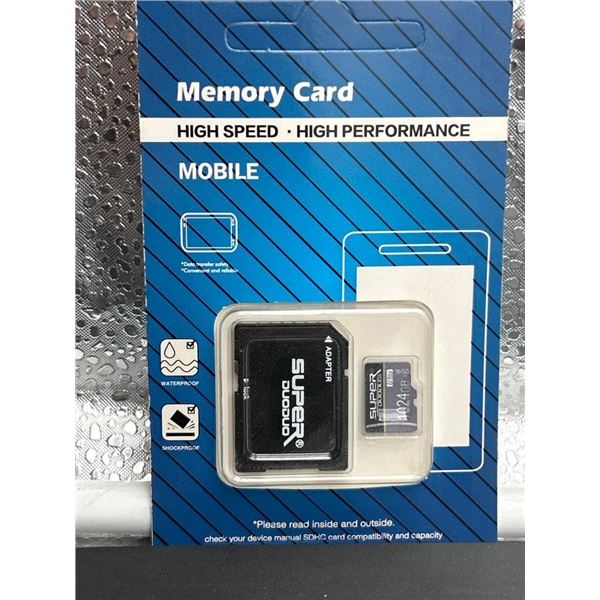 MicroSD Memory Card with Adapter – 1024GB High-Speed Performance